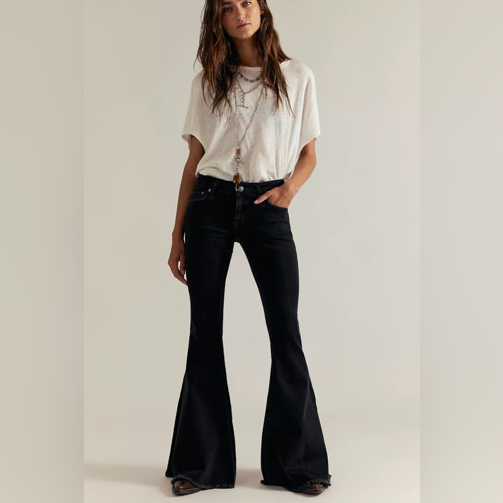 We The Free Emre Low-Rise Flare Jeans from Free People - Picture 2 of 5